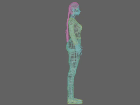 Pretty basic woman V26481 3D Model