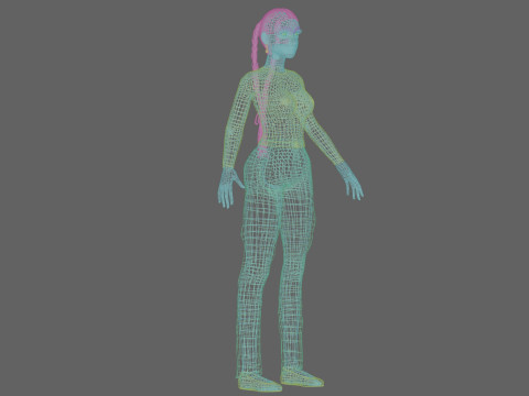 Pretty basic woman V26481 Model 3D