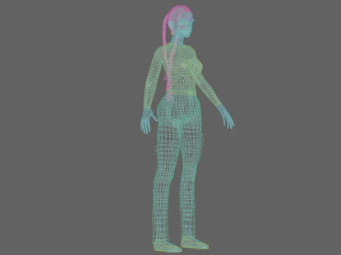 Pretty basic woman V26481 3D Model