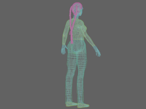 Pretty basic woman V26481 Model 3D