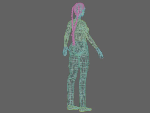 Pretty basic woman V26481 3D Model