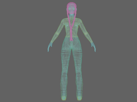 Pretty basic woman V26481 Model 3D