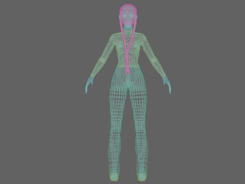 Pretty basic woman V26481 3D Model