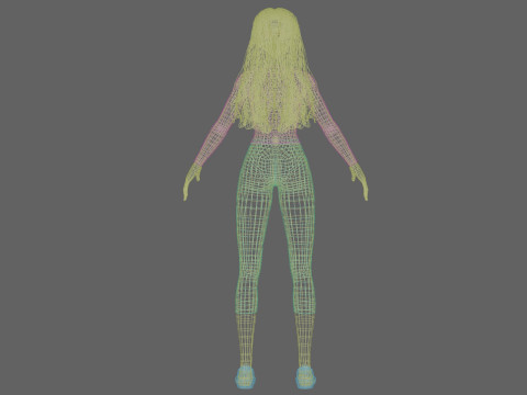 Pretty beautiful woman V33765 3D Model