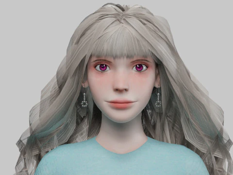 Pretty classic woman V39618 3D Model