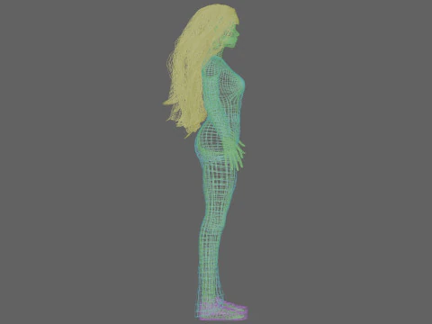 Pretty classic woman V39618 3D Model