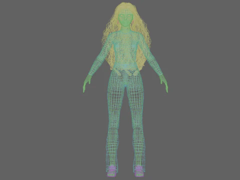 Pretty classic woman V39618 3D Model
