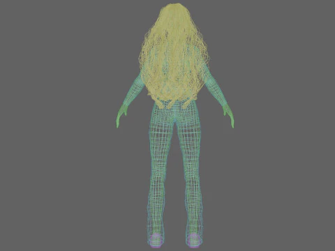 Pretty classic woman V39618 3D Model