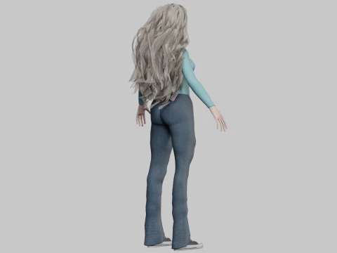 Pretty classic woman V39618 3D Model