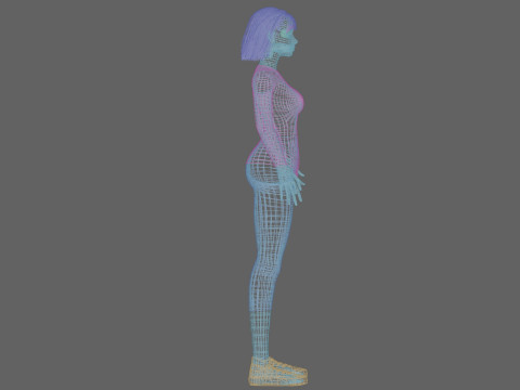 Pretty cool woman V29492 3D Модель