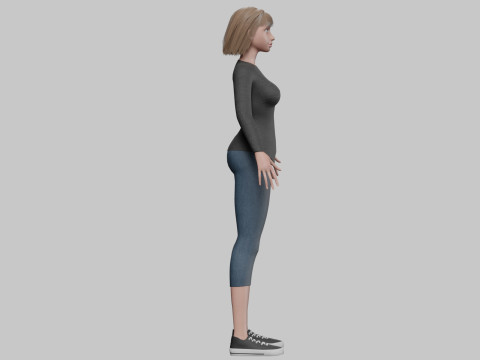 Pretty cool woman V29492 3D Модель