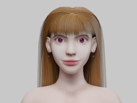 Ziemlich normale Frau V28427 3D Modell