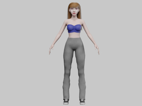 Pretty standard woman V28427 3D 모델