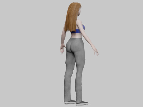 Pretty standard woman V28427 3D 모델