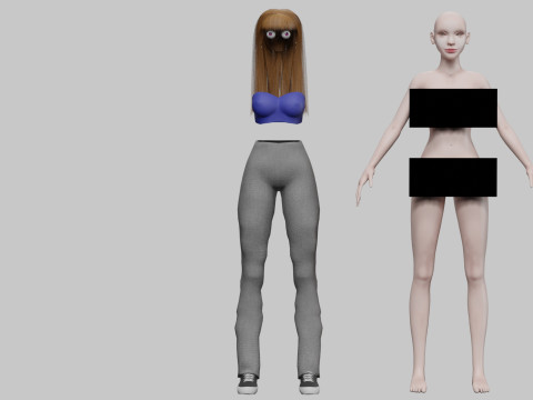 Pretty standard woman V28427 3D 모델