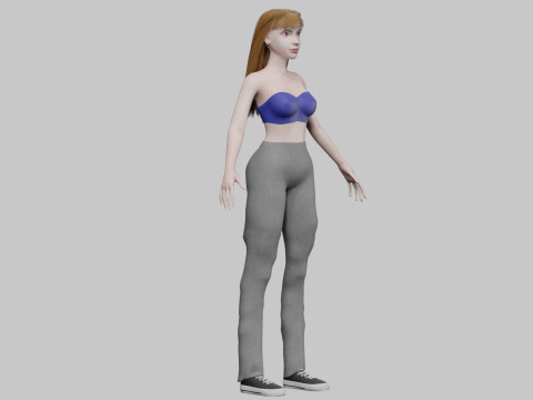 Pretty standard woman V28427 3D 모델