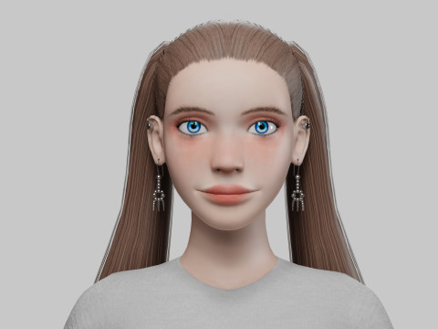 Pretty sweet woman V24617 Modelo 3D