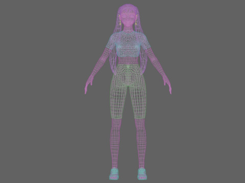Pretty sweet woman V24617 Modelo 3D