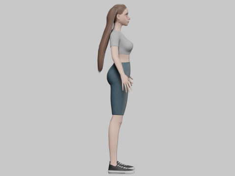 Pretty sweet woman V24617 Modelo 3D