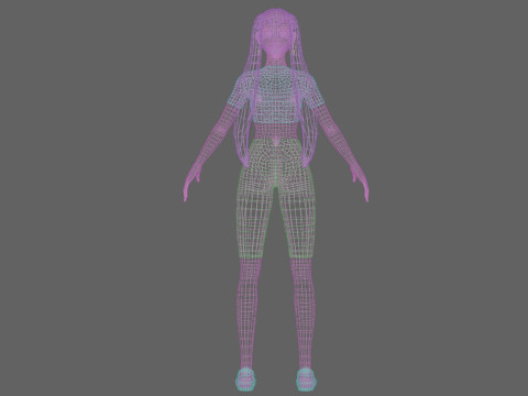 Pretty sweet woman V24617 Modelo 3D