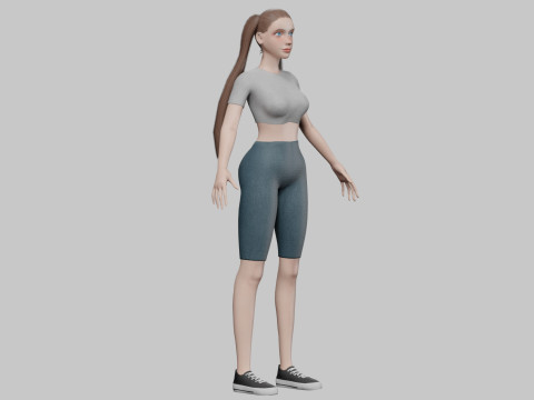 Pretty sweet woman V24617 Modelo 3D
