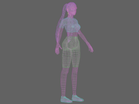 Pretty sweet woman V24617 Modelo 3D