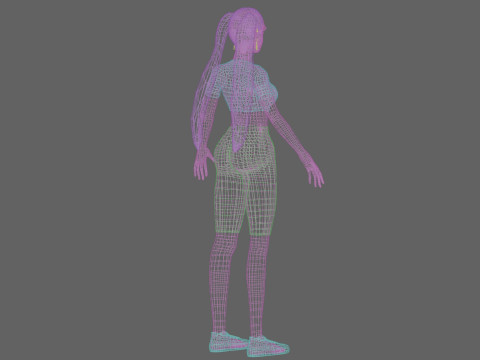 Pretty sweet woman V24617 Modelo 3D