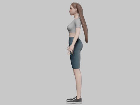 Pretty sweet woman V24617 Modelo 3D