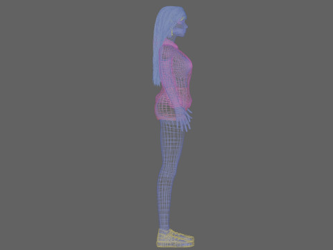 Pretty young woman V34576 3D मॉडल