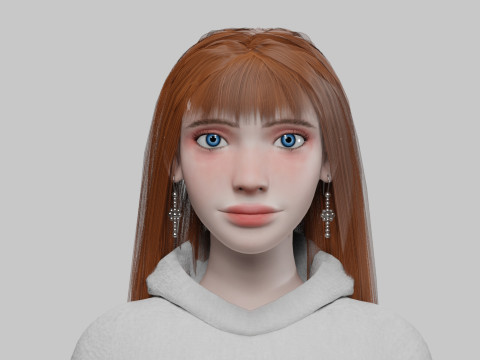 Pretty young woman V34576 3D मॉडल