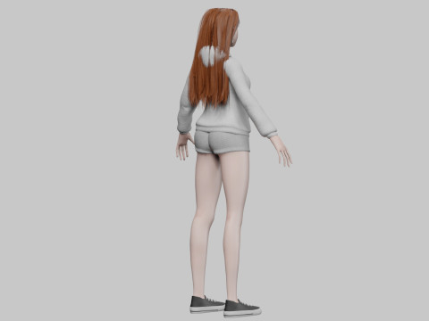 Pretty young woman V34576 3D मॉडल