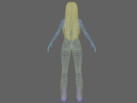 Standard cute woman V34968 Modello 3D