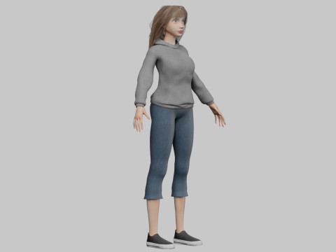 Standard pretty woman V32768 3D Model