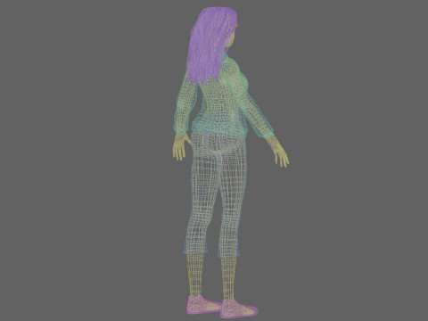 Standard pretty woman V32768 3D Model