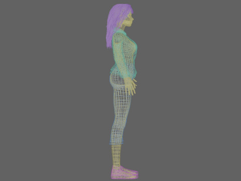 Standard pretty woman V32768 3D Model