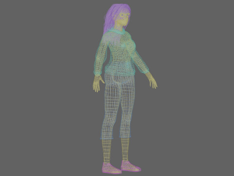 Standard pretty woman V32768 3D Model