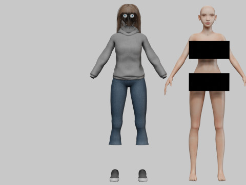 Standard pretty woman V32768 3D Model