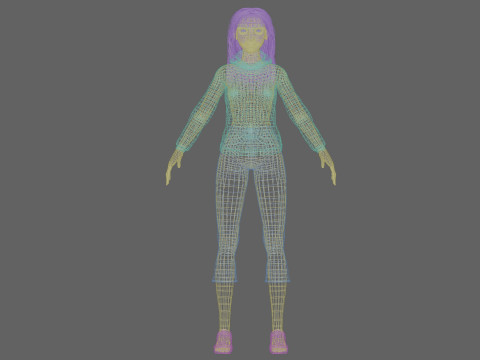 Standard pretty woman V32768 3D Model