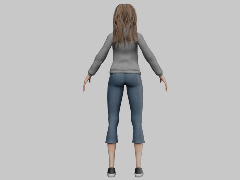 Standard pretty woman V32768 3D Model