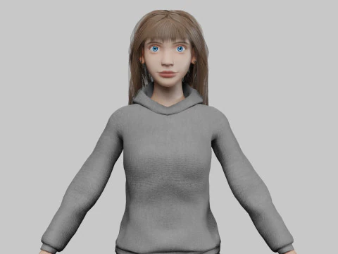 Standard pretty woman V32768 3D Model