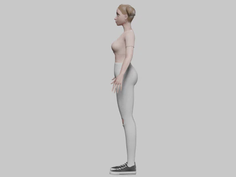 Standard sweet woman V22387 3D Model