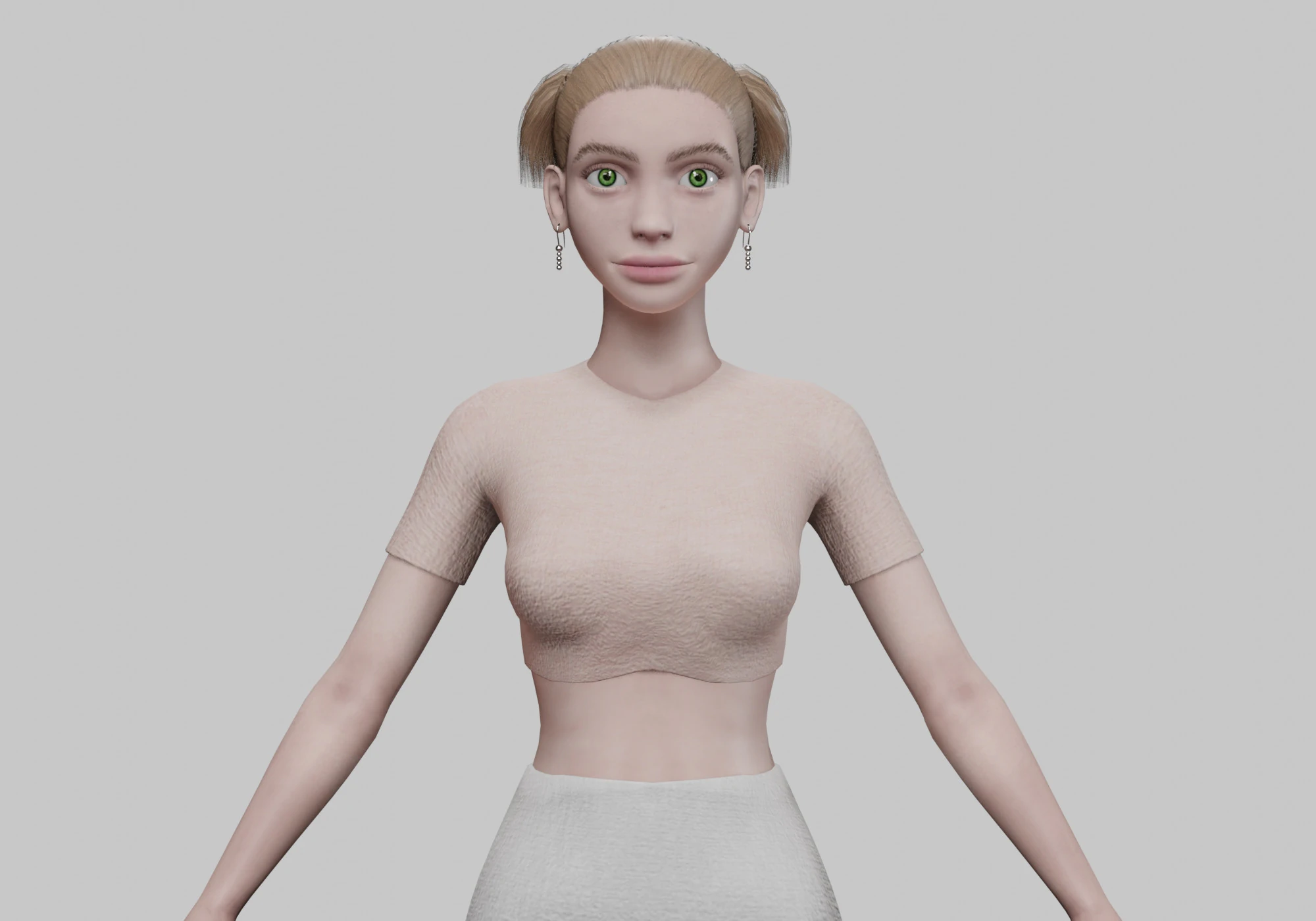 Standard sweet woman V22387 3D Model .c4d .max .obj .3ds .fbx .stl .blend 