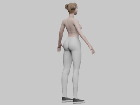 Standard sweet woman V22387 3D Model