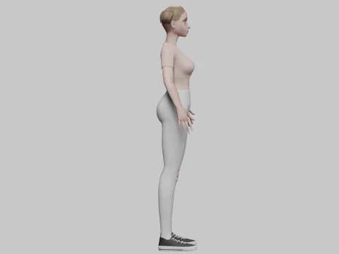 Standard sweet woman V22387 3D Model