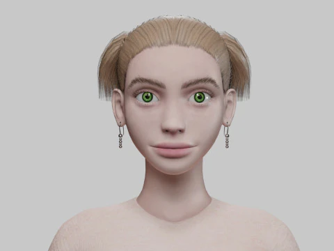 Standard sweet woman V22387 3D Model