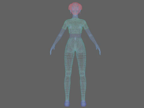 Standard sweet woman V22387 3D Model