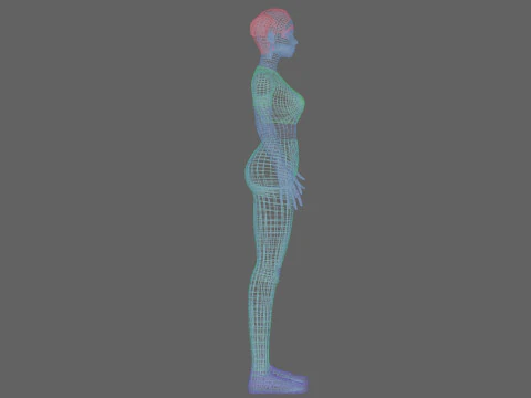 Standard sweet woman V22387 3D Model
