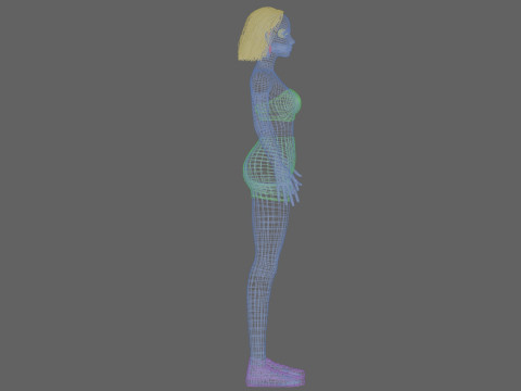 Sweet basic woman V29110 Modello 3D