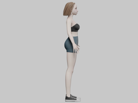 Sweet basic woman V29110 Modello 3D