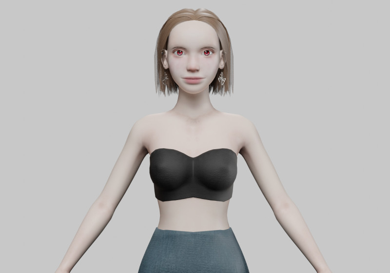 Sweet basic woman V29110 Modello 3D .c4d .max .obj .3ds .fbx .stl .blend 